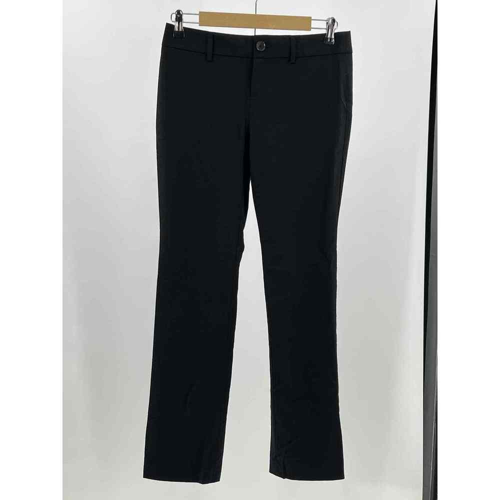 Banana Republic The Logan Fit black wool blend trouser pants sz 2 stretch lined